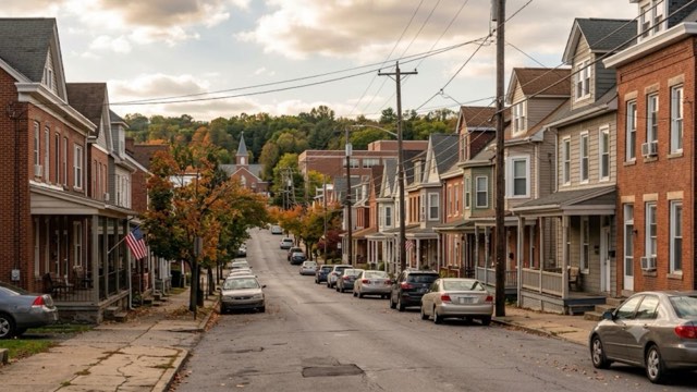 Scranton, Pennsylvania residential neighborhood street