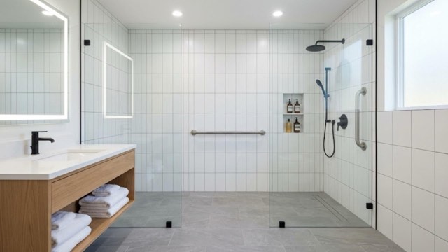 Walk-In Shower Conversion in progress in a Scranton, PA bathroom