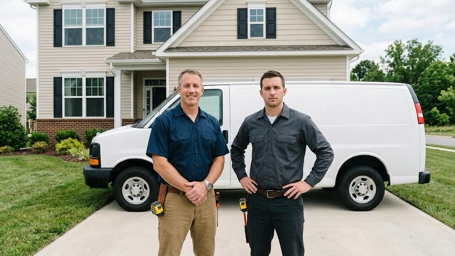 Walk-In Tub Contractor Scranton PA installer and service van outside a customer's home